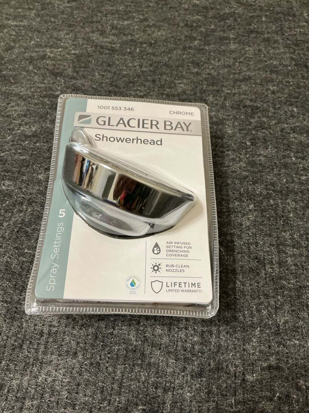 Glacier Bay 5-Spray Settings Showerhead, Chrome Finish 6 Available